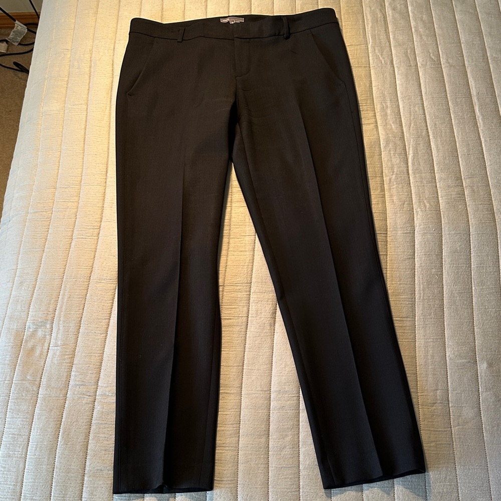 Vince Classic Black Wool Pants, size 12